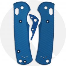 AWT Custom Aluminum Scales for Benchmade Griptilian Knife - Archon Series - Contoured - Cobalt Blue Anodized - USA Made