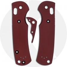 AWT Custom Aluminum Scales for Benchmade Griptilian Knife - Brick Red - USA Made