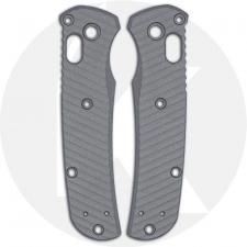 AWT Benchmade Mini Bugout Custom Aluminum Scales - Archon Series - Gunmetal Grey - Cerakote - USA Made