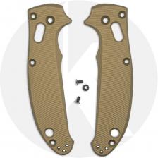 AWT Spyderco Manix 2 Scales - Aggressive Agent Series - Linerless - FDE Anodized - USA Made