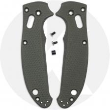 AWT Spyderco Manix 2 Scales - Checker Milling - Linerless - KP Exclusive Panzer Green Cerakote