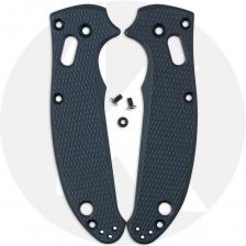 AWT Spyderco Manix 2 Scales - Checker Milling - Linerless - Exclusive Midnight Blue Type III Hard Coat