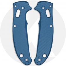 AWT Aluminum Scales for Spyderco Manix 2 Lightweight Knife - Agent Series - Linerless - Exclusive Blue Steel Type III Hard Coat