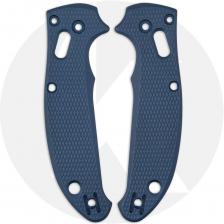 AWT Spyderco Manix 2 Lightweight Scales - Checker Milling - Linerless - Exclusive Midnight Blue Type III Hard Coat