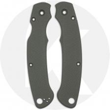 AWT Spyderco Military 2 Scales - Aggressive Agent - Clip Side Liner Delete - KP Exclusive Panzer Green Cerakote