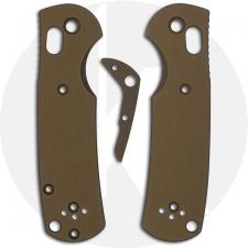 AWT Custom Aluminum Scales for Benchmade Mini Griptilian Knife - FDE - USA Made