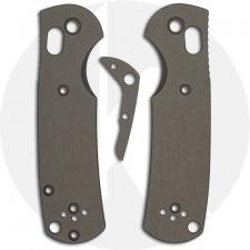 AWT Custom Aluminum Scales for Benchmade Mini Griptilian Knife - Sniper Grey - USA Made