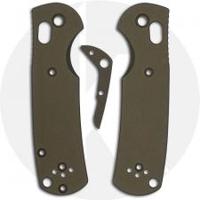 AWT Custom Aluminum Scales for Benchmade Mini Griptilian Knife - OD Green - USA Made