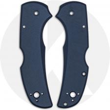 AWT Spyderco Native 5 Lightweight Scales - Agent Series - Exclusive Midnight Blue Type III Hard Coat