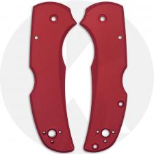 AWT Spyderco Native 5 Lightweight Scales - Agent Series - Weathered Red Anodized - USA Made