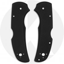 AWT Spyderco Native 5 Lightweight Scales - Agent Series - Black Anodized - USA Made