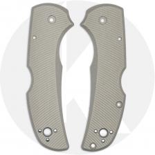 AWT Spyderco Native 5 Lightweight Scales - Aggressive Agent Series - Sniper Grey Anodized - USA Made
