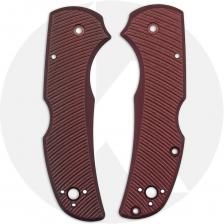 AWT Spyderco Native 5 Lightweight Scales - Aggressive Agent Series - Exclusive Oxblood Type III Hard Coat