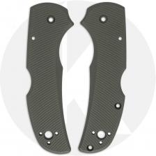 AWT Spyderco Native 5 Lightweight Scales - Aggressive Agent Series - KP Exclusive Panzer Green Cerakote