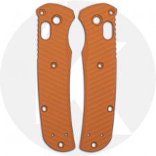 AWT Benchmade Mini Bugout Custom Aluminum Scales - Archon Series - Tequila Sunrise - Cerakote - USA Made