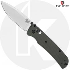 AWT Benchmade Bugout Custom Aluminum Scales - Archon Series - KP Exclusive - Panzer Green - Cerakote - USA Made