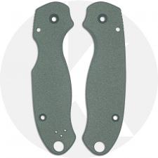 AWT Spyderco Para 3 Custom Aluminum Scales - Agent Series - Clip Side Liner Delete - Cerakote - Charcoal Green