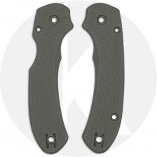 AWT Spyderco Para 3 Lightweight Aluminum Scales - Aggressive Agent Series - Exclusive Panzer Green Cerakote