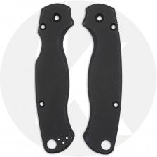 AWT Spyderco Para Military 2 Scales - Aggressive Agent - Clip Side Liner Delete - Black Anodized