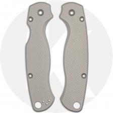 AWT Spyderco Para Military 2 Scales - Aggressive Agent - Clip Side Liner Delete - Sniper Grey Anodized