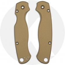 AWT Spyderco Para Military 2 Scales - Aggressive Agent - Clip Side Liner Delete - FDE Anodized