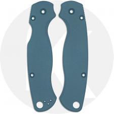 AWT Spyderco Para Military 2 Scales - Agent Series - Clip Side Liner Delete - Cerakote - Blue Titanium