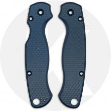 AWT Spyderco PM2 Scales - Checker Milling - Exclusive Midnight Blue Type III Hard Coat