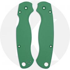 AWT Spyderco Para Military 2 Scales - Agent Series - Clip Side Liner Delete - Cerakote - Squatch Green