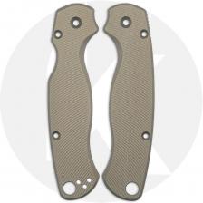 AWT Spyderco Para Military 2 CruCarta Scales - Aggressive Agent Series - Sniper Grey Anodized - USA Made