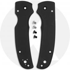 AWT Spyderco Shaman Scales - Agent Series - Clip Side Liner Delete - Black Anodized