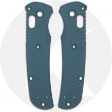 AWT Benchmade Mini Bugout Custom Aluminum Scales - Archon Series - Blue Titanium - Cerakote - USA Made