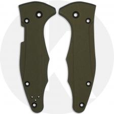 AWT Spyderco YoJimbo 2 Aluminum Scales - Agent Series - Clip Side Liner Delete - OD Green Anodized - USA Made