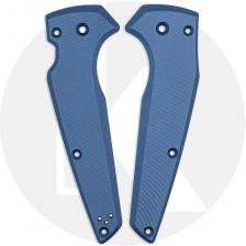 AWT YoJumbo SKINNY Custom Aluminum Scales - Agent Series - Clip Side Liner Delete - Exclusive Midnight Blue Type III Hard Coat