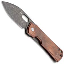 Boker Gust Copper 01BO146 - Serge Panchenko EDC - Stonewash D2 Drop Point - Copper and Stonewash Stainless Steel - Frame Lock Kn