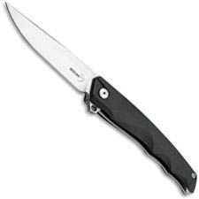 Boker Shade Knife 01BO240 - Satin D2 Clip Point - Black G10 - Flipper Folder