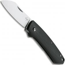 Boker Cox Pro G10 01BO314 - Jens Anso - Hairline D2 Sheepfoot - Black G10 and SS - Frame Lock Folder