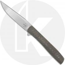 Boker Plus Urban Trapper 01BO476 Knife - VG-10 Modified Clip Point - Jigged Titanium - Flipper Folder