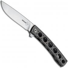 Boker Plus 01BO748 FR Mini Brad Zinker EDC Drop Point Titanium Frame Lock Flipper Knife