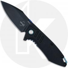 Boker Plus Bend 01BO799 Knife - Black D2 Spear Point - Black GFN - Flipper Folder