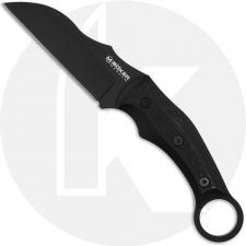 Boker Magnum Straight Karambit 02RY700 Fixed Blade Knife - Black 440A Sheepsfoot - Black Micarta - Black Kydex Sheath