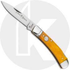 Boker Lockback Knife 110814 - D2 Steel Blade - Smooth Yellow Bone - German Import