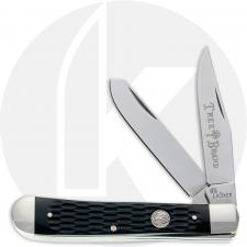 Boker Trapper 110824 Knife - D2 Steel Blades - Jigged Black Bone - German Import