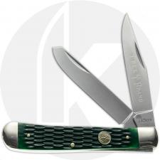 Boker Trapper Knife 110831 - D2 Steel Blades - Jigged Green Bone - German Import