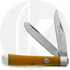 Boker Trapper Knife 110835 - D2 Steel Blades - Smooth Yellow Bone - German Import