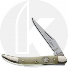 Boker Texas Toothpick Knife 110846 - D2 Steel Blade - Smooth White Bone - German Import
