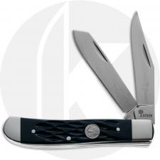Boker Mini Trapper Knife 110849 - D2 Steel Blades - Jigged Black Bone - German Import