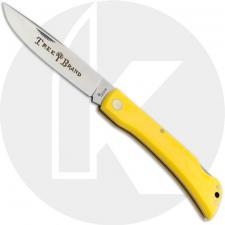 Boker Large Range Buster Knife 110864 - D2 Drop Point - Yellow Delrin - Lock Back Folder