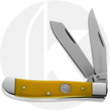 Boker Mini Trapper Knife 110850 - D2 Steel Blades - Yellow Delrin - German Import