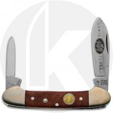 Boker Limited Edition Stanhope Canoe 2002LTD Knife - Solingen Stainless Blades - Exotic Amboina Wood - Serial Numbered - Discont