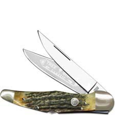Boker Double Lock Folding Hunter 112021HH Limited Stag Handle German Made
